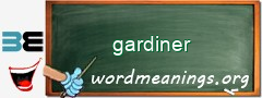 WordMeaning blackboard for gardiner